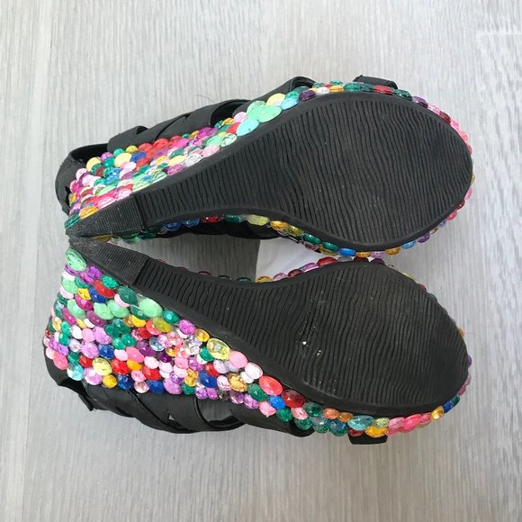 Haus of Price Cage Wedge in Multi Gem RARE - Picture 8 of 10